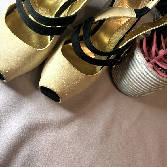 Sparkly peep toe heels - Picture 1 of 1